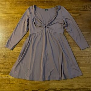 Wild Fable Muted Purple Long Sleeve Dress